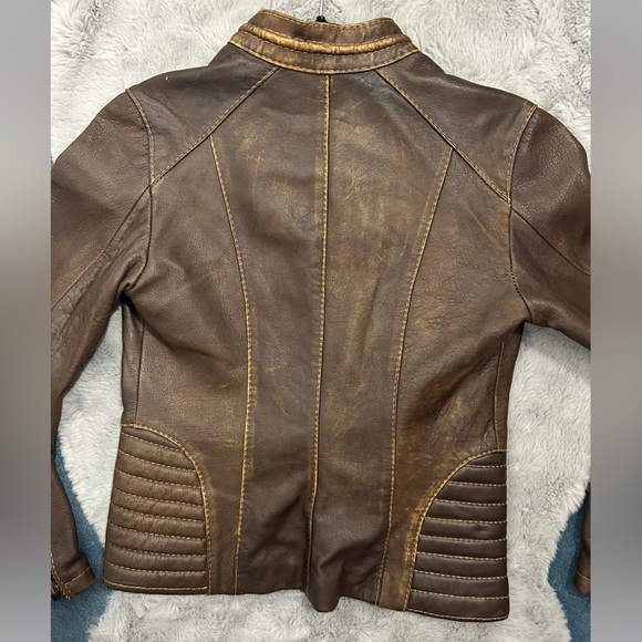 Women’s Vintage Leather Jacket Size 6 - Picture 12 of 12